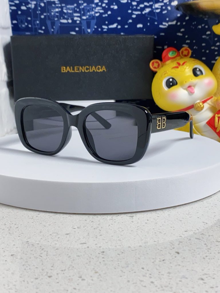 BALENCIAGA バレンシアガ サングラス フレーム 型番BB0295 2025新作 フラットレンズ ブラック ホワイト ブラウン 全3色展開 - 画像 5