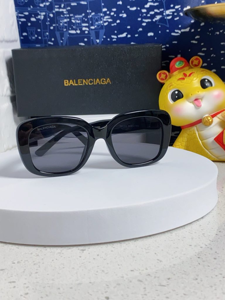 BALENCIAGA バレンシアガ サングラス フレーム 型番BB0295 2025新作 フラットレンズ ブラック ホワイト ブラウン 全3色展開 - 画像 6
