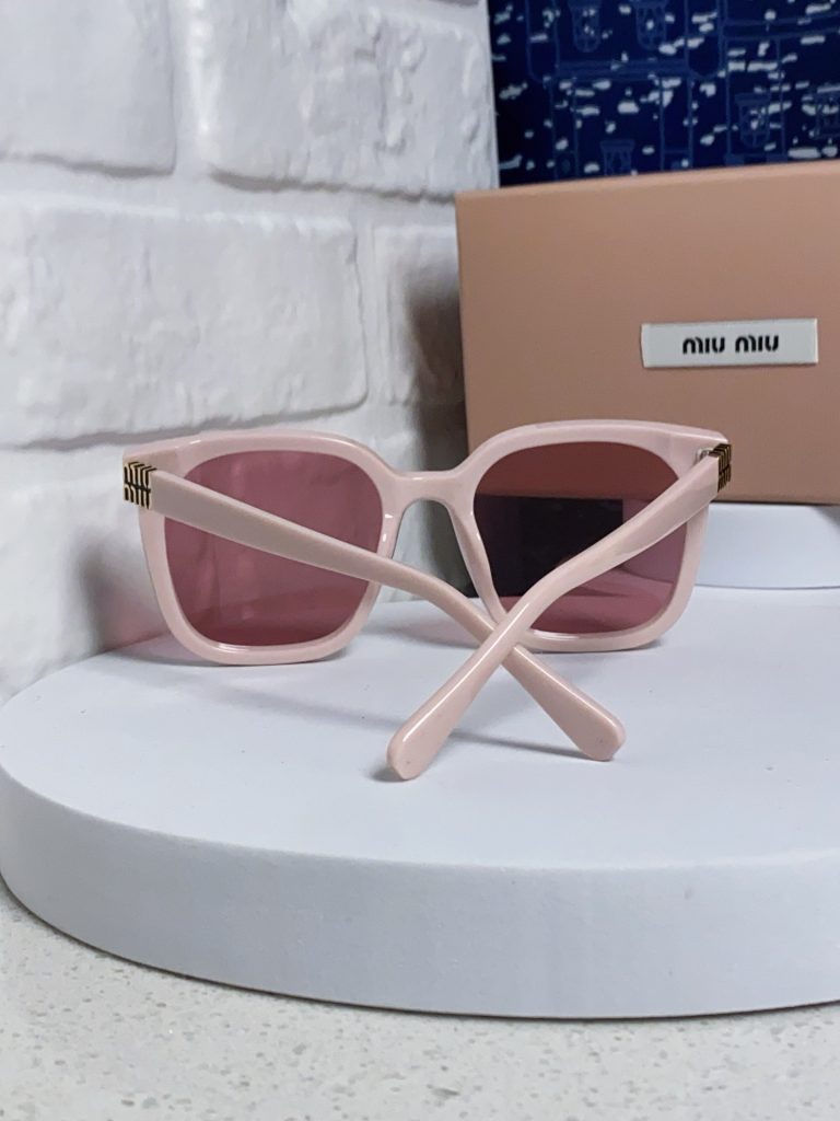 MIU MIU ミウミウ サングラス フレーム型 軽量 防紫外線 サングラス レディース ピンク 多色展開 - 画像 6
