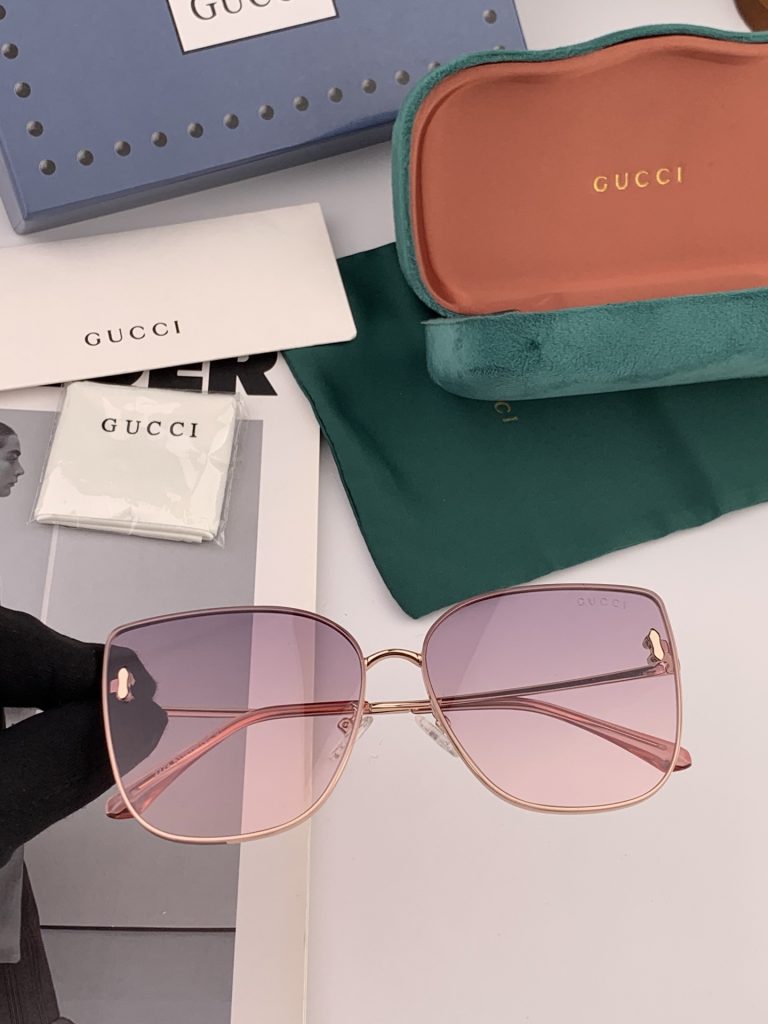 GUCCI グッチ サングラス シルバーフレーム パステルピンク フェイスガード G1506 メンズ レディース - 画像 3