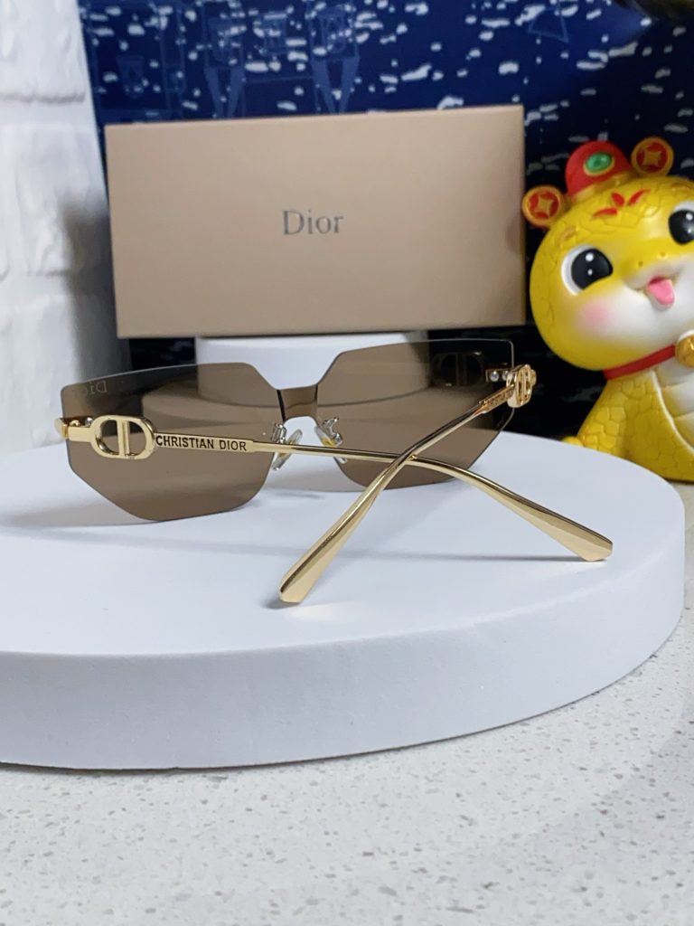 Dior ディオール サングラス フレームレス 大きめ メンズ レディース ブランド ブラック ピンク ブラウン ネイビー 全5色展開 - 画像 5