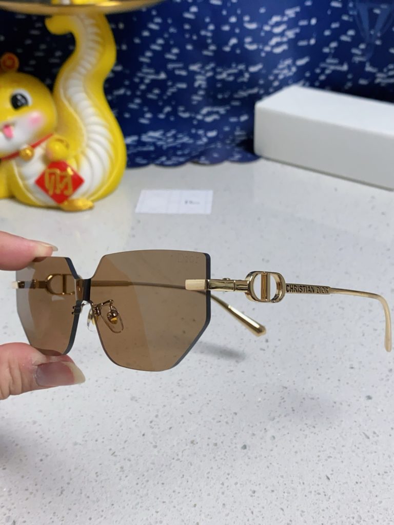 Dior ディオール サングラス フレームレス 大きめ メンズ レディース ブランド ブラック ピンク ブラウン ネイビー 全5色展開 - 画像 8
