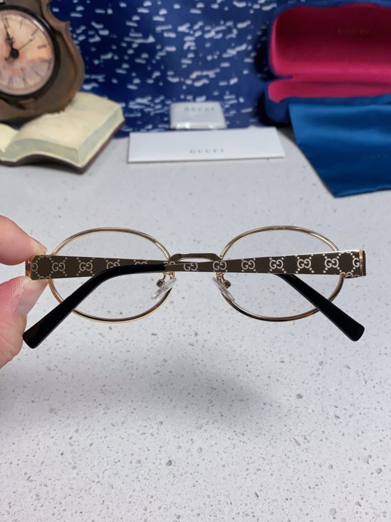 GUCCI グッチ サングラス メンズ レディース 楕円型 金属フレーム UVカット 多色展開 - 画像 8