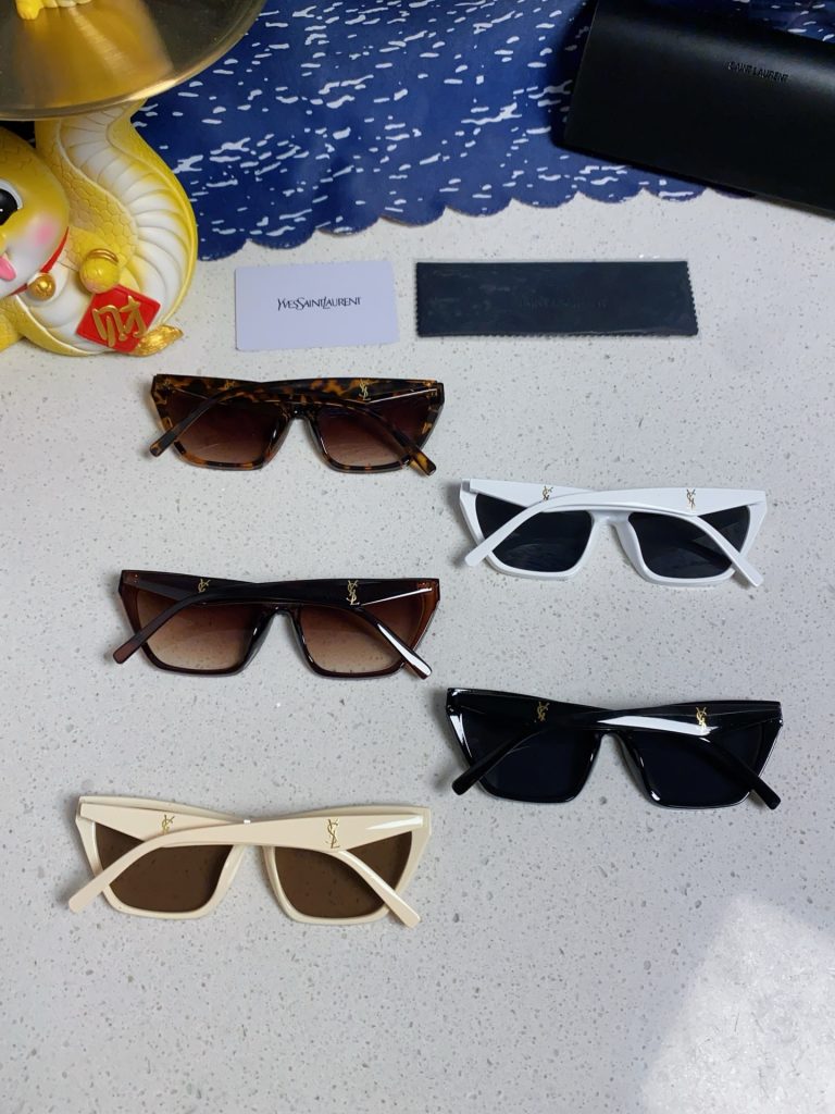 SAINT LAURENT サンローラン サングラス フェイスカット メンズ レディース UVカット ブラウン 多色展開 - 画像 3