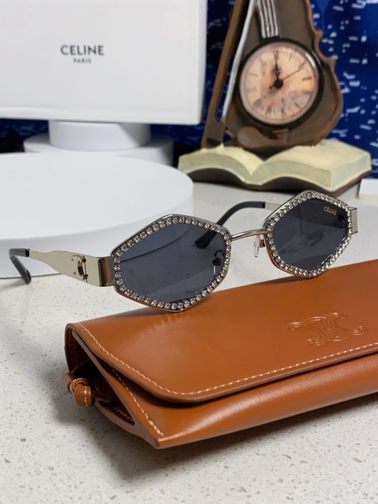 CELINE シャネル サングラス フラットシェイプ 満 シルバー レディース 多色展開 - 画像 2