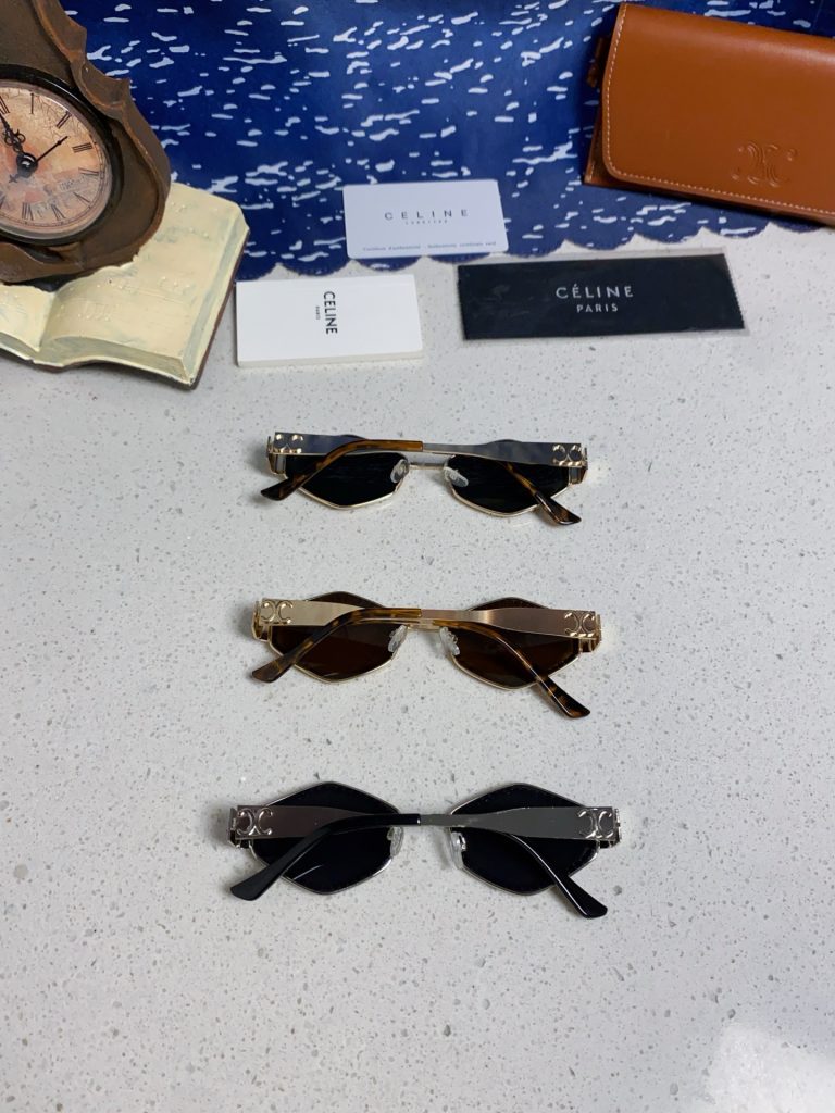 CELINE シャネル サングラス フラットシェイプ 満 シルバー レディース 多色展開 - 画像 3