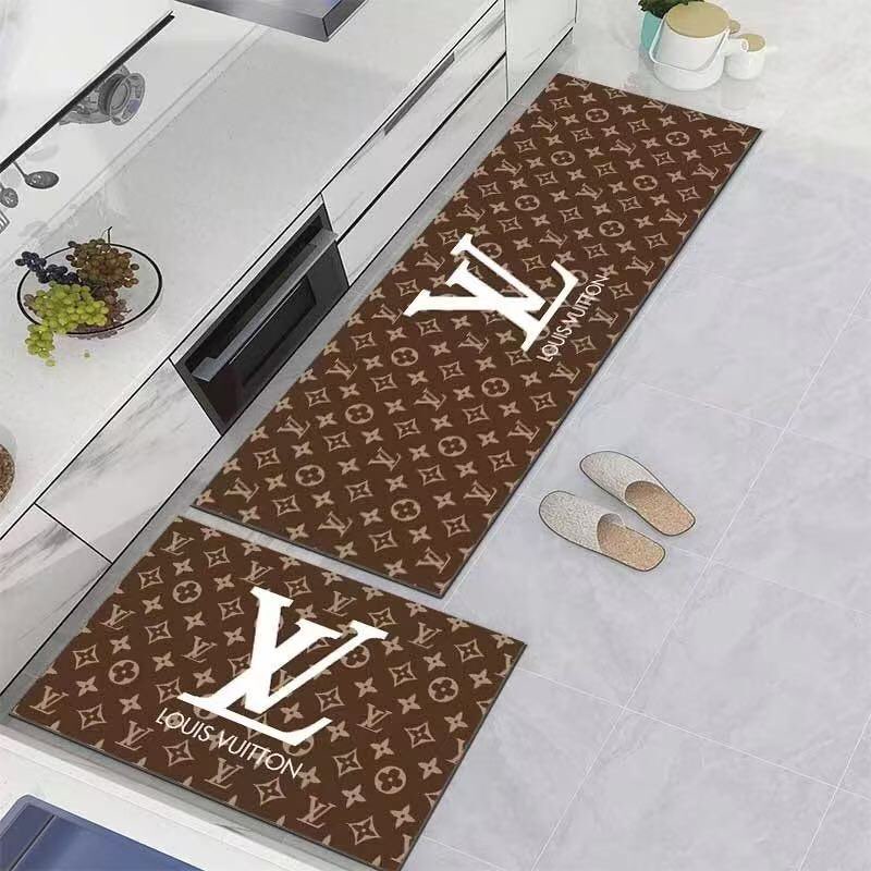 LOUIS VUITTON ルイヴィトン キッチンマット カーペット絨毯 人気トイレマット 玄関/ベッドルーム/浴室/フロアマット 2種サイズ モノグラム - 画像 3