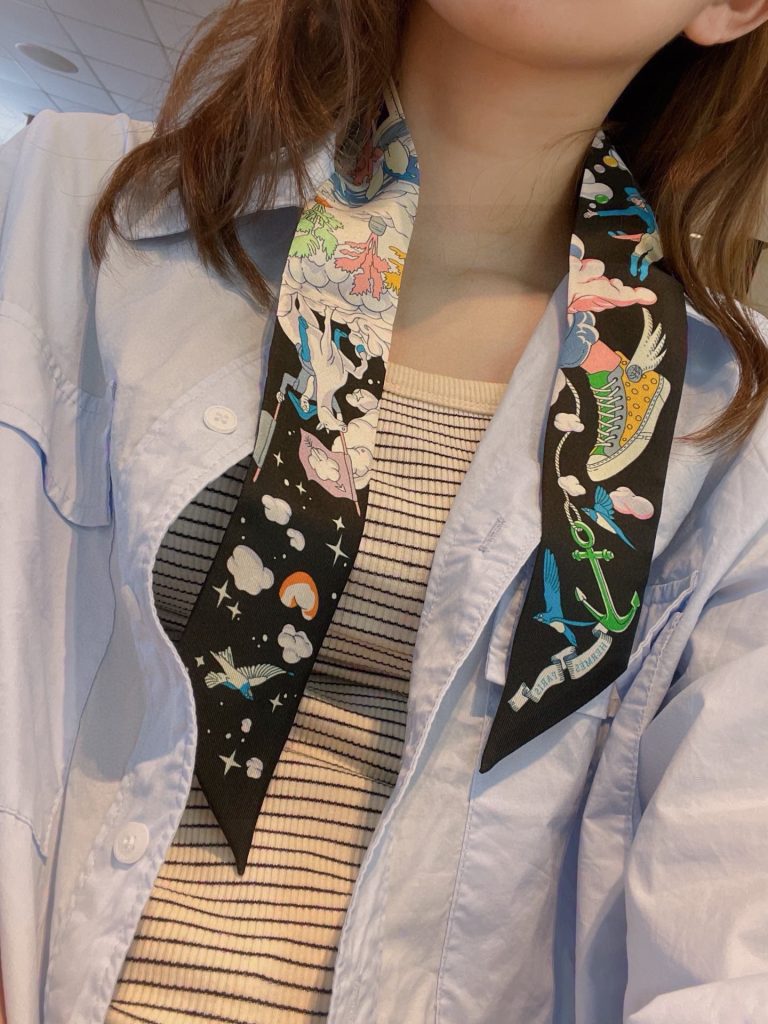 エルメス　Hermes　大人気♡♡エルメスツイリー　スカーフ　レディーススカーフ　ツイリー　Twilly　Scarf　オシャレ　4点☆ - 画像 6