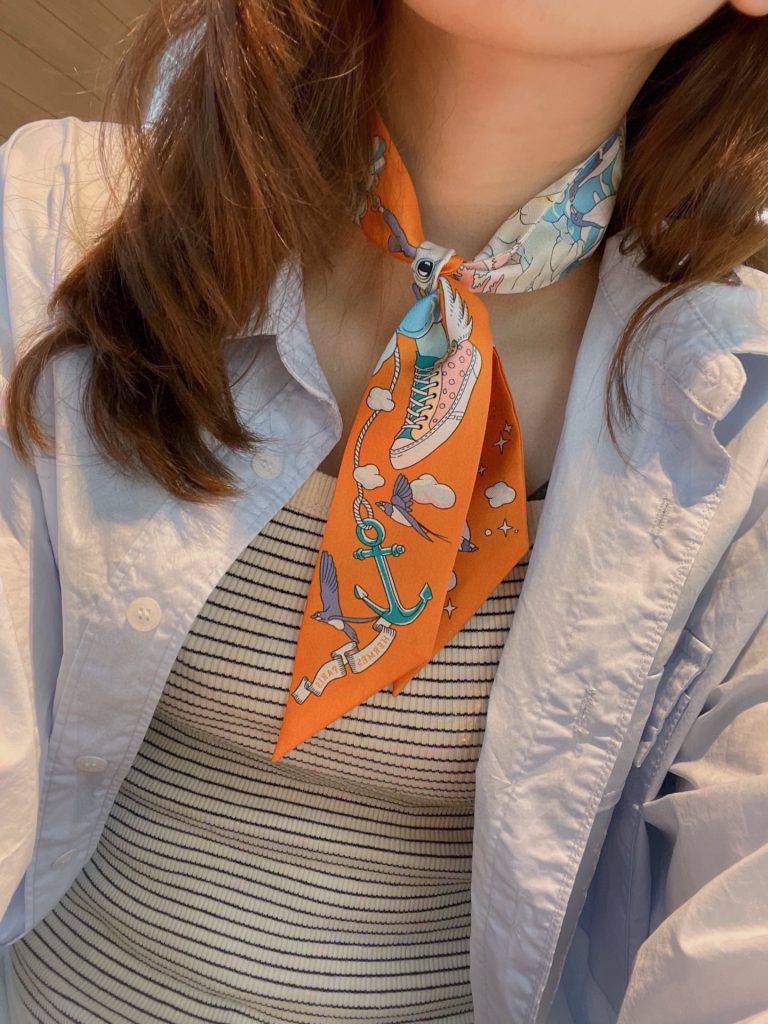 エルメス　Hermes　大人気♡♡エルメスツイリー　スカーフ　レディーススカーフ　ツイリー　Twilly　Scarf　オシャレ　4点☆ - 画像 7