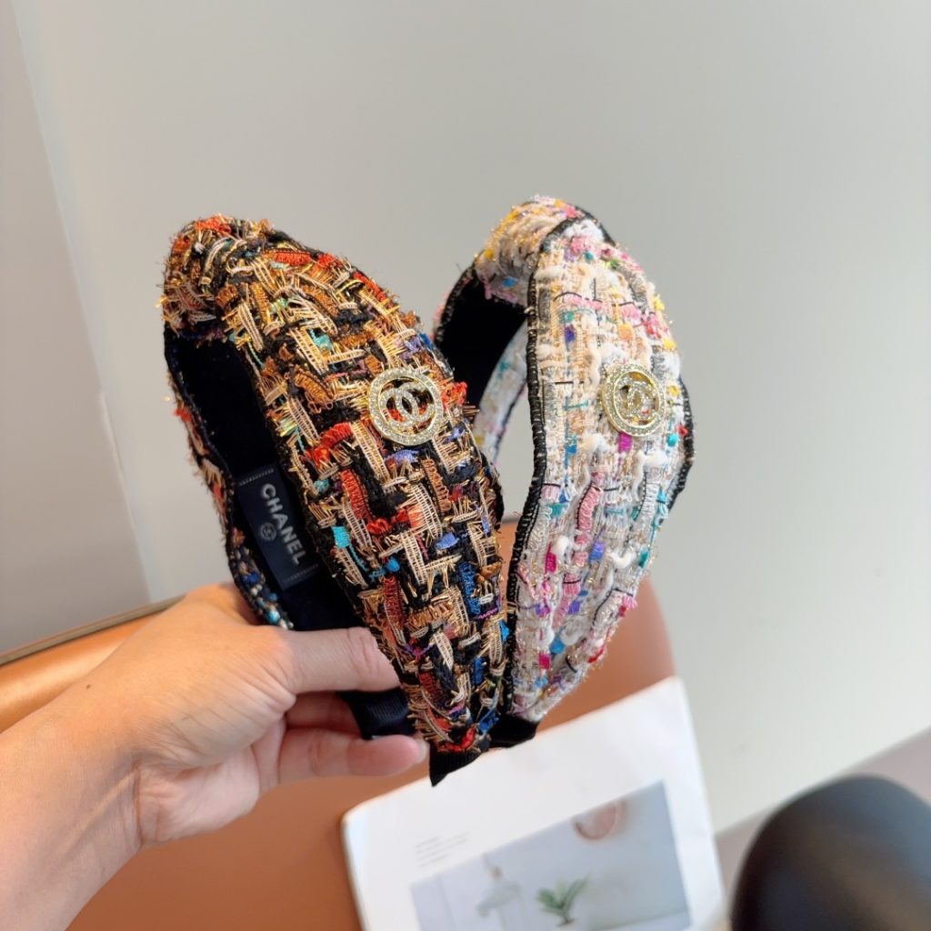 CHANEL シャネル ヘッドバンド 本革 フランネル 通勤 旅行 全4色 - 画像 4