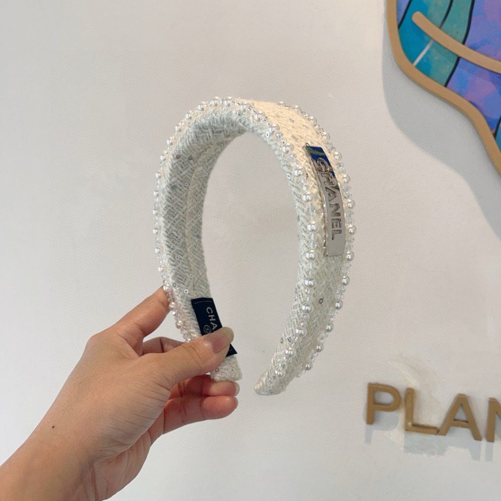 CHANEL シャネル ヘアアクセント フレアタイプ パール ブラック ホワイト 全2色 - 画像 2