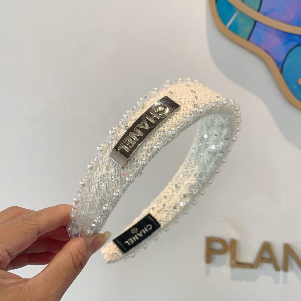 CHANEL シャネル ヘアアクセント フレアタイプ パール ブラック ホワイト 全2色 - 画像 3