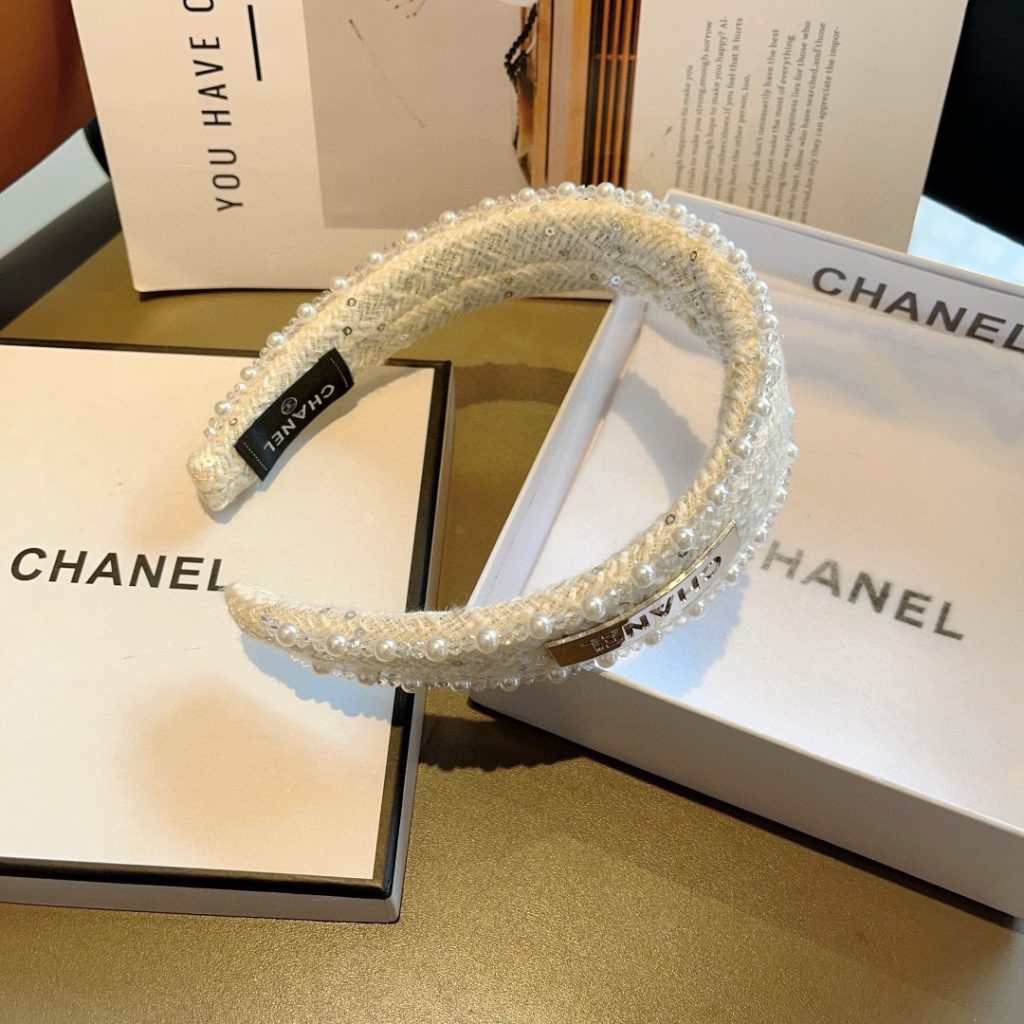 CHANEL シャネル ヘアアクセント フレアタイプ パール ブラック ホワイト 全2色 - 画像 8