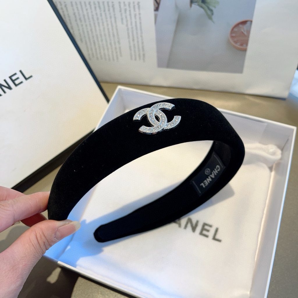 CHANEL シャネル ヘアバンド 本革 ブラック 全2色 - 画像 6