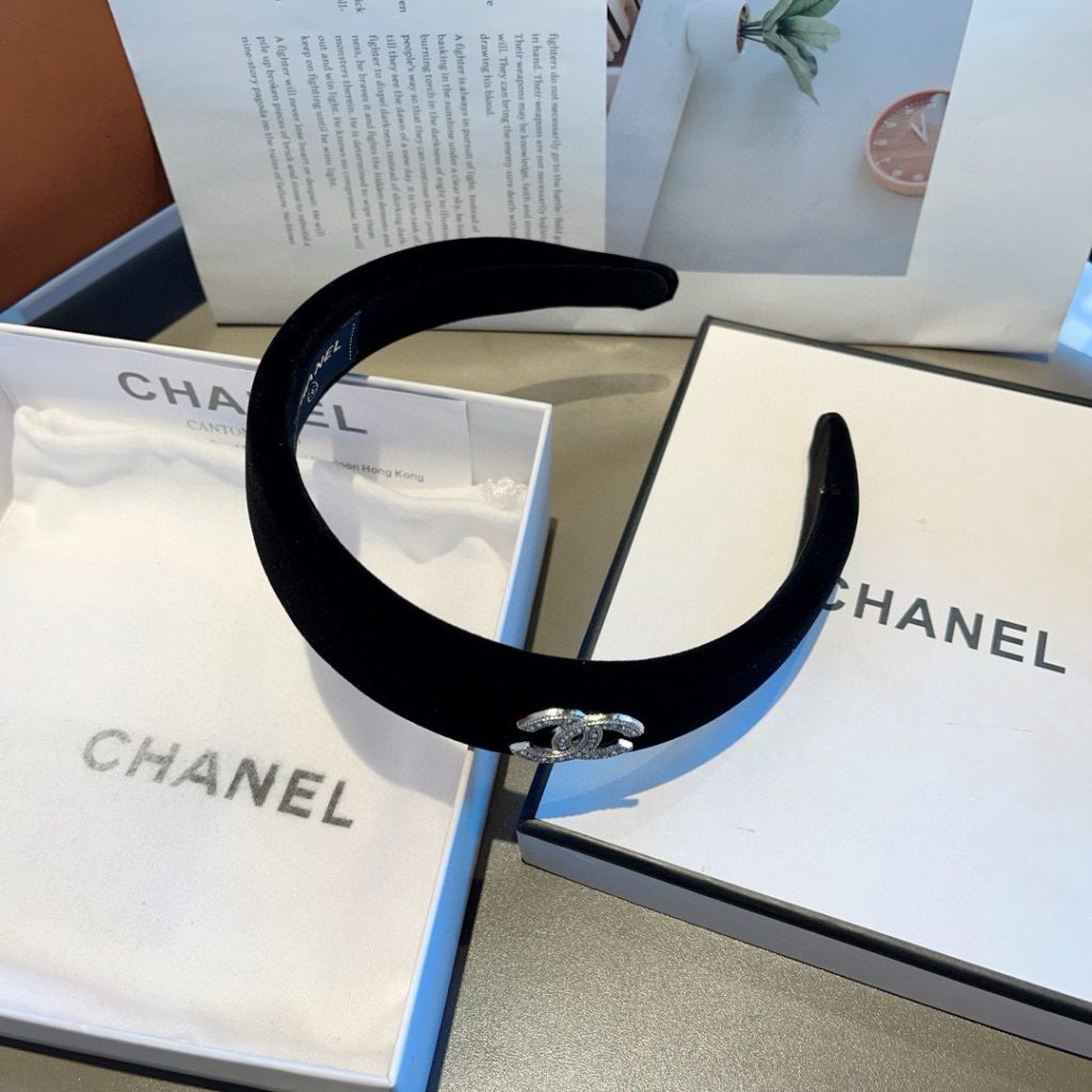CHANEL シャネル ヘアバンド 本革 ブラック 全2色 - 画像 7