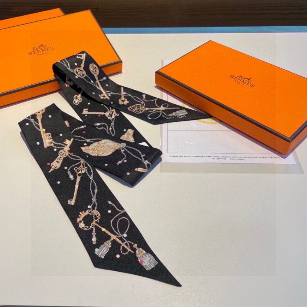 エルメス Hermes 大人気 ツイリー オシャレ スカーフ レディーススカーフ ツイリー Twilly Scarf 5色 - 画像 5
