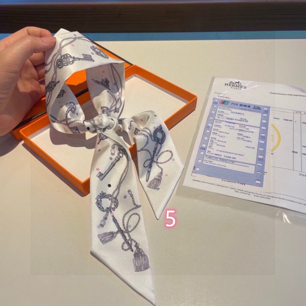 エルメス Hermes 大人気 ツイリー オシャレ スカーフ レディーススカーフ ツイリー Twilly Scarf 5色 - 画像 2