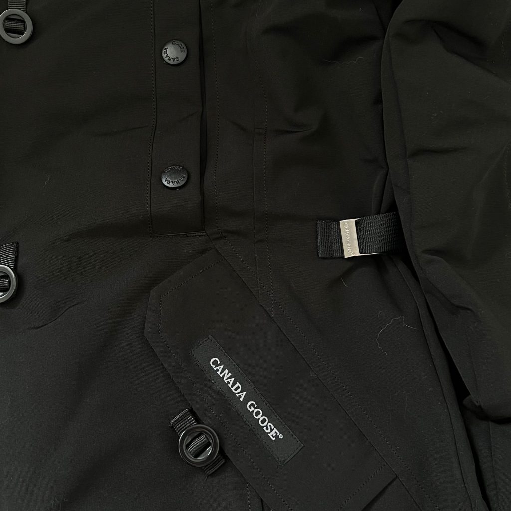 カナダグース　ダウン　コート　レディース　ロングダウンコート　Canada Goose 　ダウンジャケット　無地　ブラック　サイズＭ - 画像 7