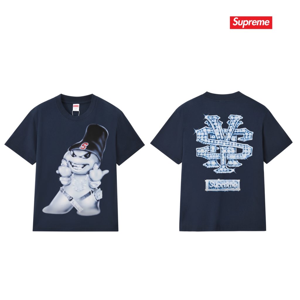 SUPREME スープレム メンズTシャツ バンカーロゴ トゥバック 4色展開 - 画像 7
