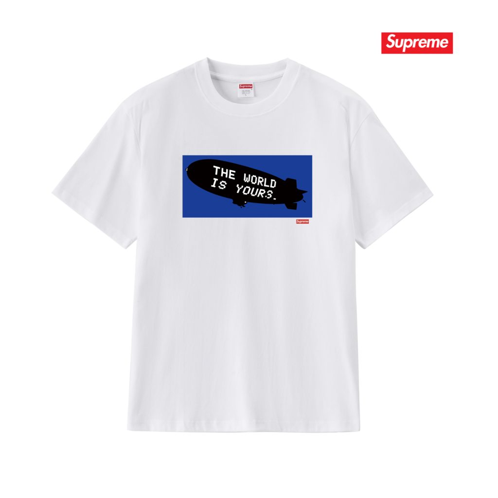 SUPREME スーパークリアのロゴ付きTシャツ ロゴTシャツ ブルーポップTシャツ 全5色 - 画像 5