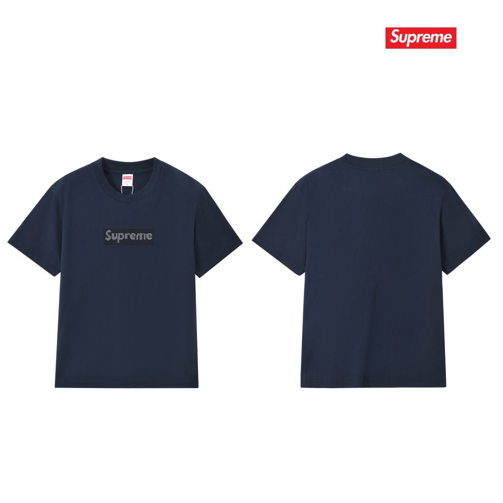 SUPREME スュプリーム ロゴTシャツ メンズ レディース 本革 ブラック ホワイト グレー ピンク レッド トーン 全6色 - 画像 2