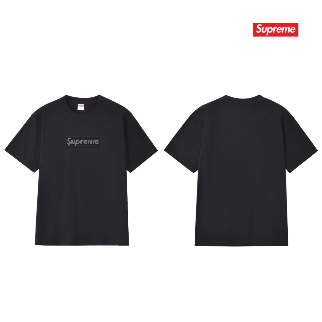 SUPREME スュプリーム ロゴTシャツ メンズ レディース 本革 ブラック ホワイト グレー ピンク レッド トーン 全6色 - 画像 5