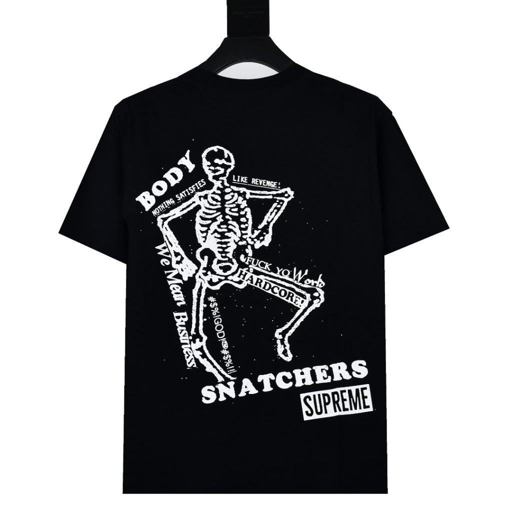 SUPREME スープレム Tシャツ ボディスナッチャー 背部骨髄印花 208 全2色 - 画像 4