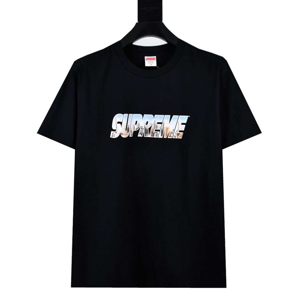 SUPREME スーパー ロゴTシャツ 本革 通勤 通学 全2色 - 画像 2