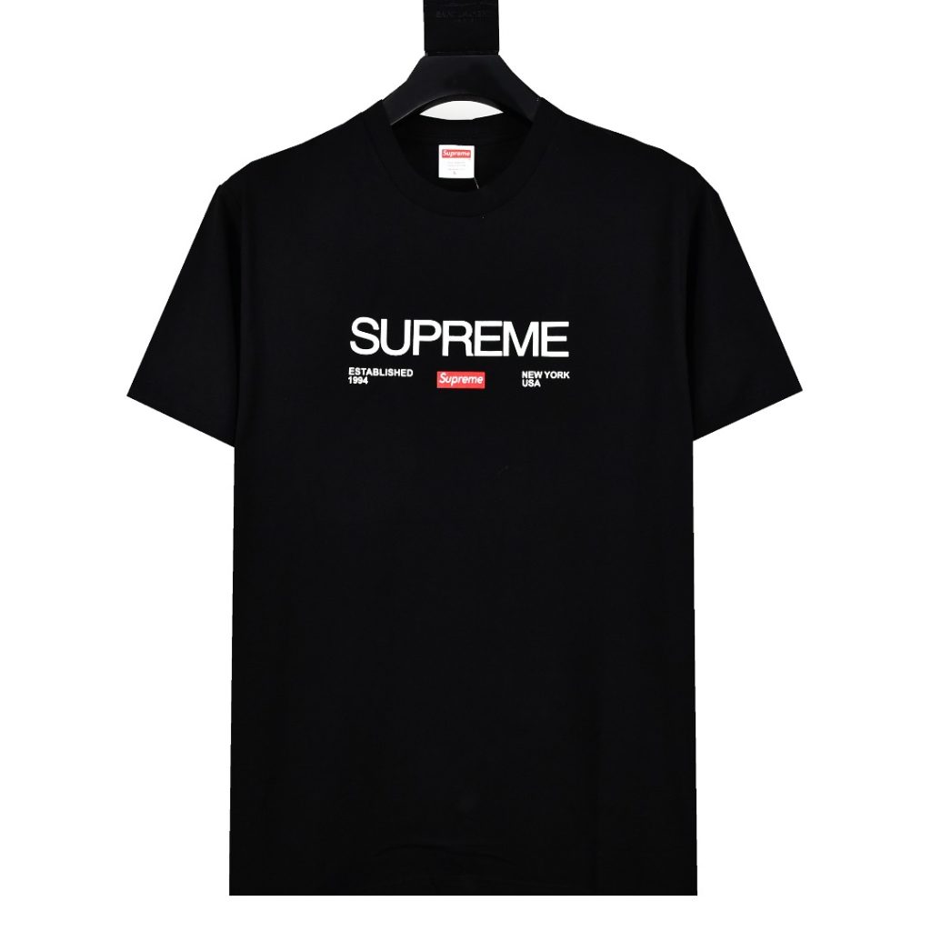 SUPREME スュプリーム 1994 シャツ ブラック ホワイト - 画像 2