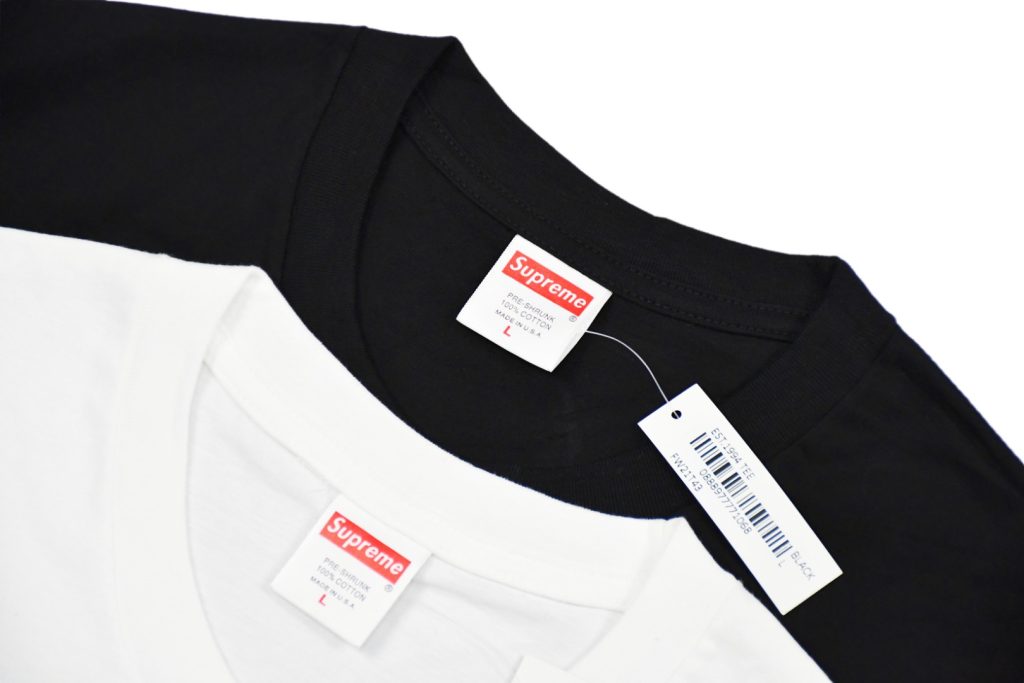 SUPREME スュプリーム 1994 シャツ ブラック ホワイト - 画像 3