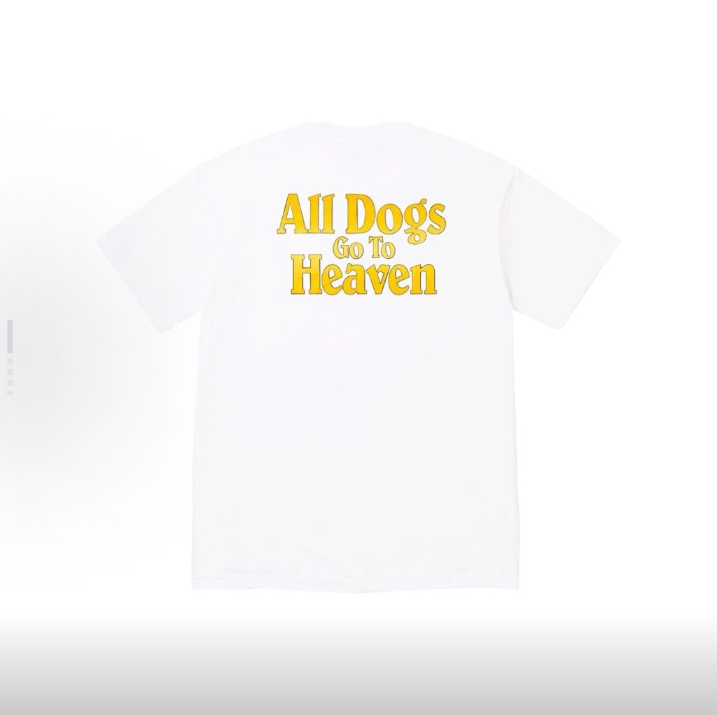 SUPREME スュプレム トレーナー シンプルTシャツ ドッグプリント 男女兼用 ブラック ホワイト 全2色 - 画像 3