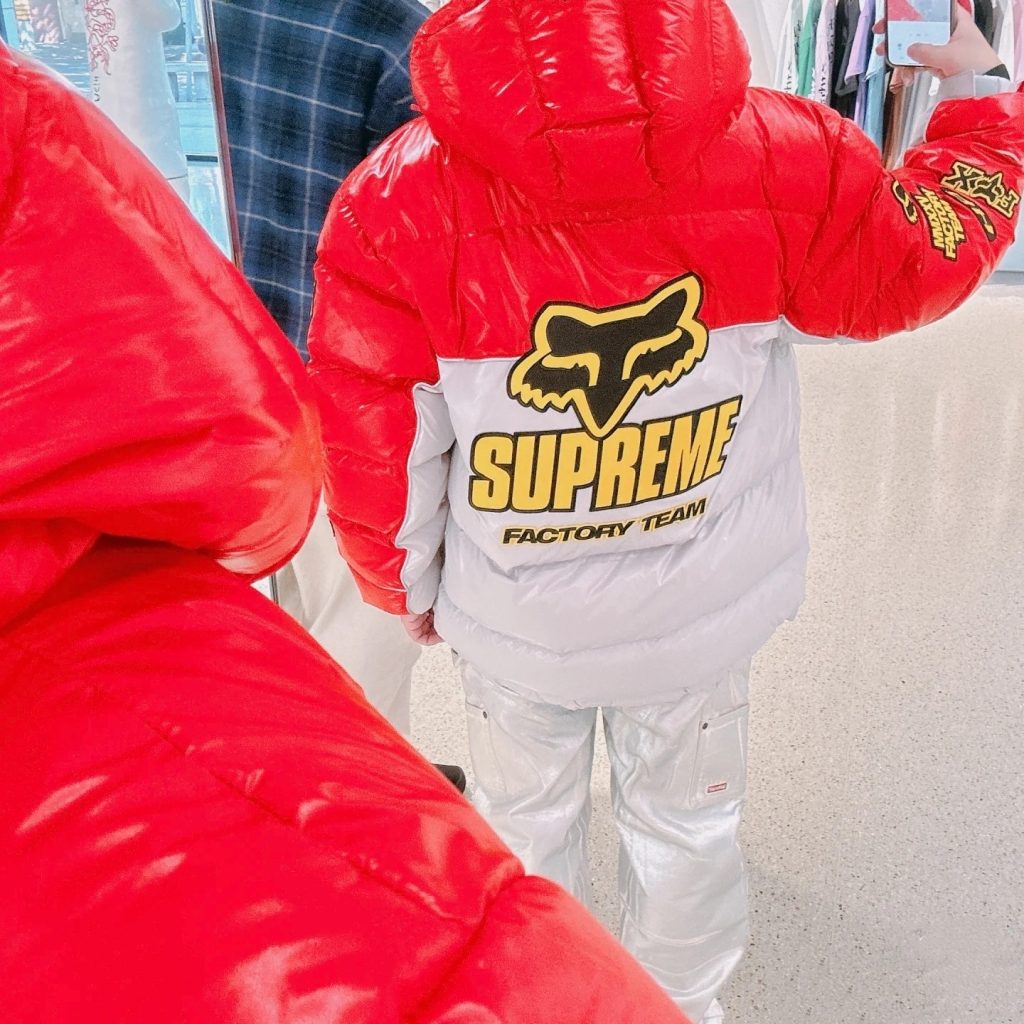 SUPREME スュプレム パーカー パッカーファクトリーチーム ブラック レッド 全2色 - 画像 3