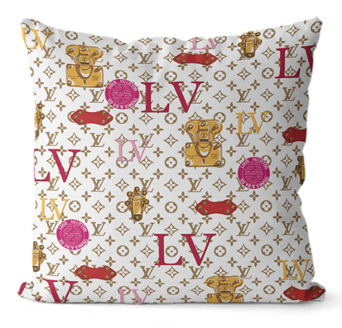 LOUIS VUITTON ルイ·ヴィトン クッションカバー/クッション ブランド抱き枕 クッション中材あり 綺麗なカバー リネンベルベット クッションカバー モノグラム - 画像 2