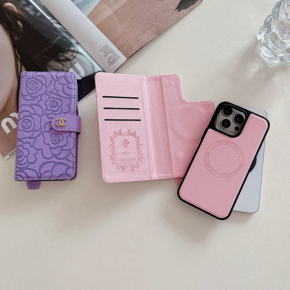 CHANEL　シャネル　手帳型ケース　スマホケース　カメリア柄　スマホカバー　CASE　iPhoneケース - 画像 3