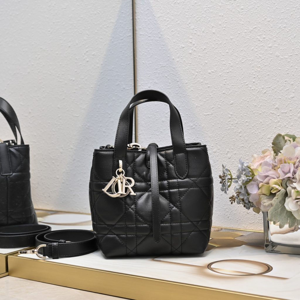 上品　ディオール　DIOR Toujours　バーティカル　トートバッグ　スモール　レディースバッグ　ショルダーバッグ　ハンドバッグ - 画像 2