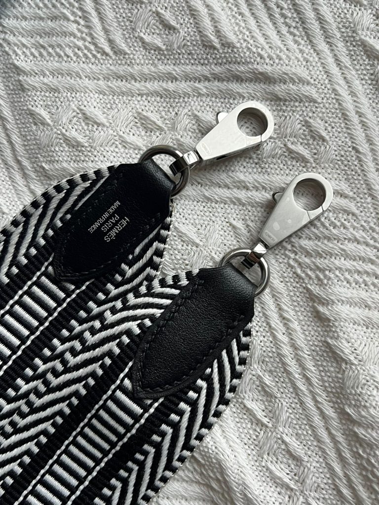 オーダーメイド　エルメス　HERMES　バンドリエール サングル　ショルダーストラップ　キャンバス×レザー　バッグ 付け替え　バッグストラップ　単品　肩掛けベルト　幅5.0 - 画像 8