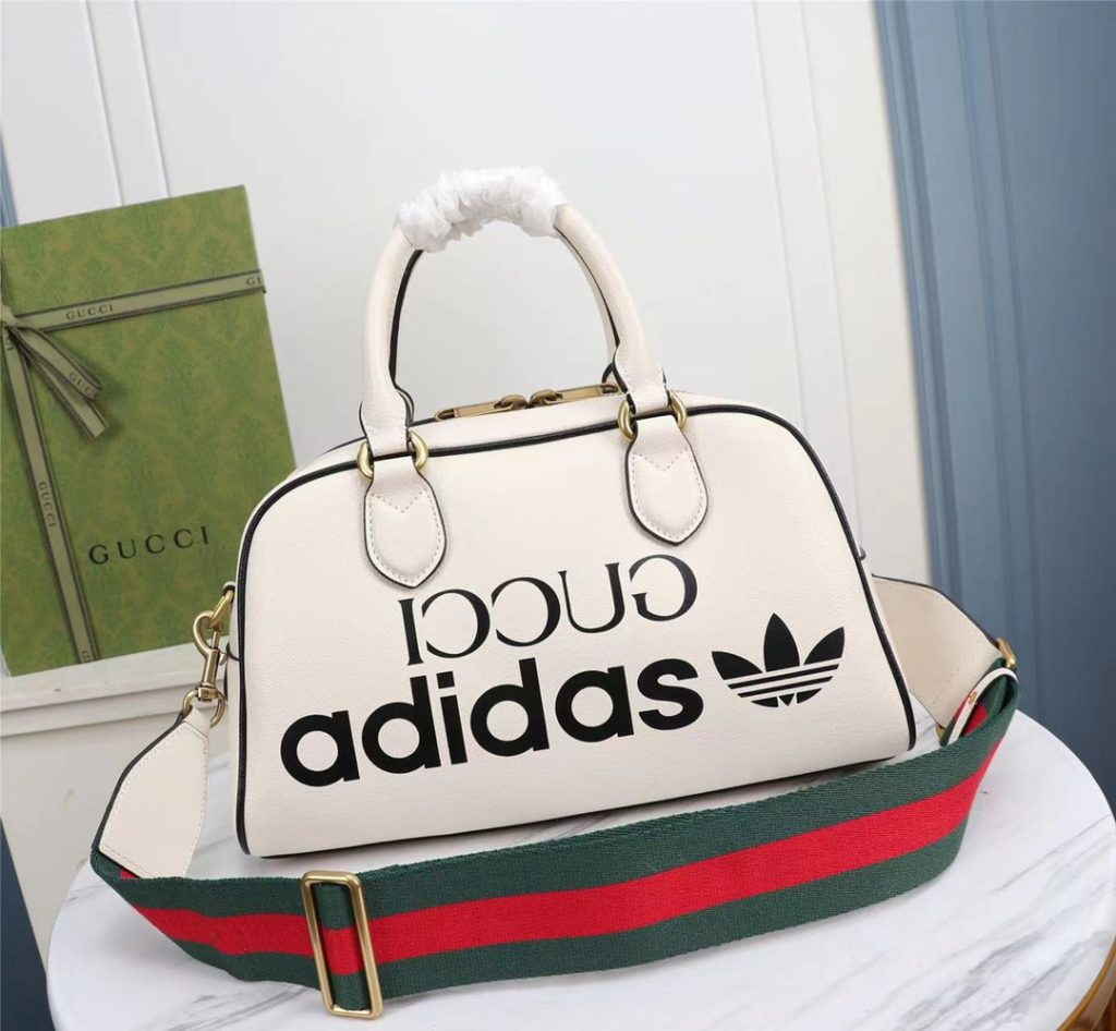 グッチ×アディダス　GUCCI×ADIDAS　ダッフルバッグ　ミニ　ハンドバッグ　ショルダーバッグ　レザー　3色 - 画像 3