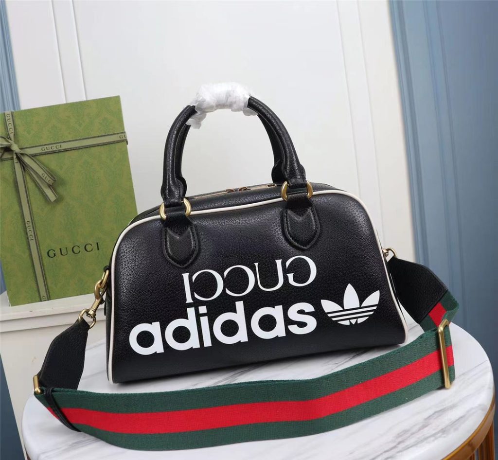 グッチ×アディダス　GUCCI×ADIDAS　ダッフルバッグ　ミニ　ハンドバッグ　ショルダーバッグ　レザー　3色 - 画像 4