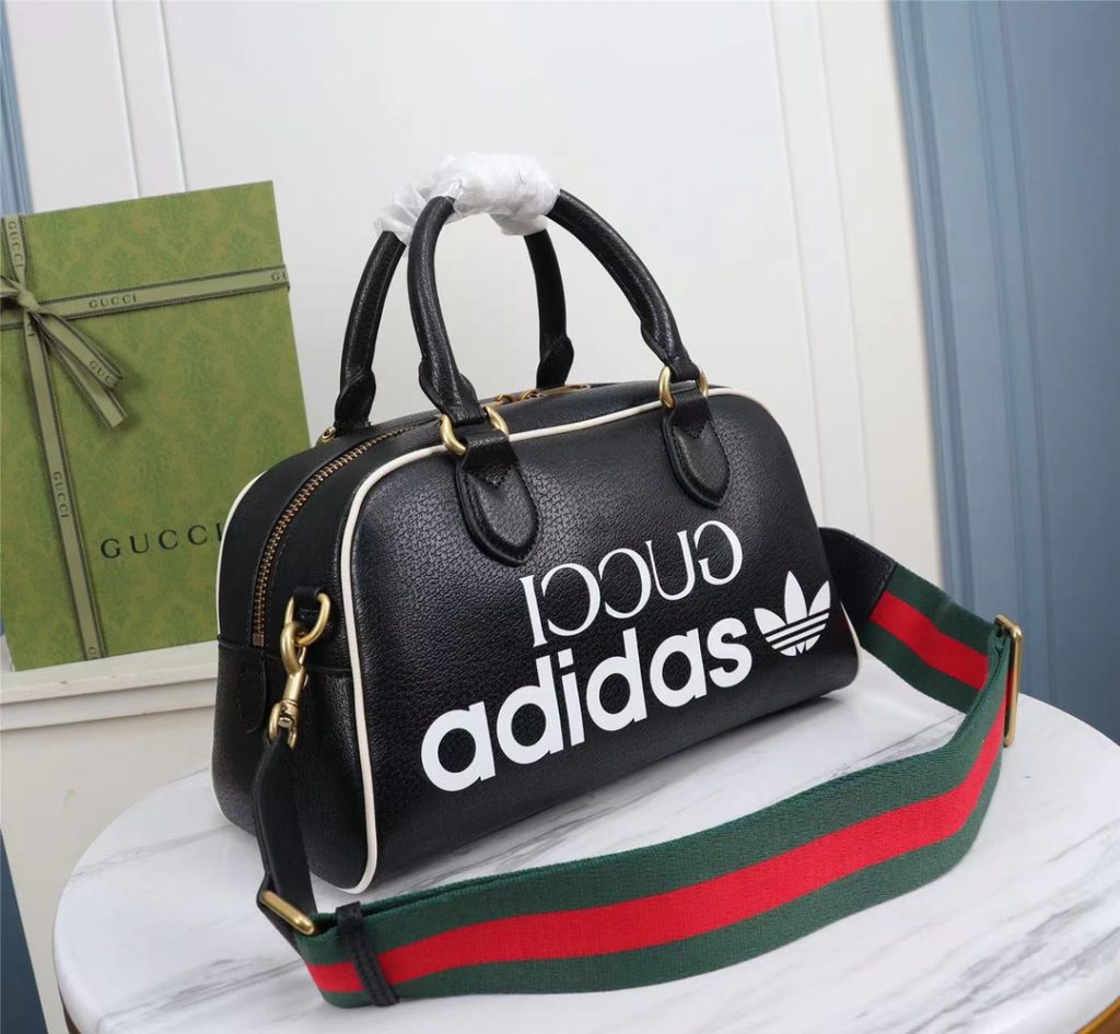 グッチ×アディダス　GUCCI×ADIDAS　ダッフルバッグ　ミニ　ハンドバッグ　ショルダーバッグ　レザー　3色 - 画像 5
