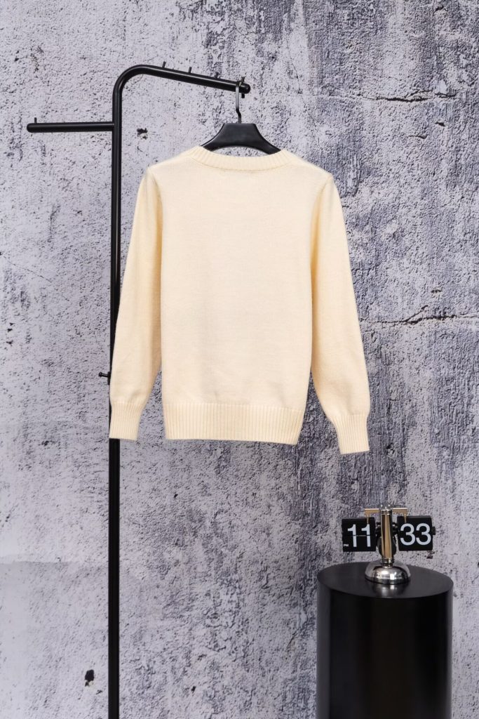 シャネル レディース ニット 2色 ロングスリーブ ロゴデザイン 定番アイテム - 画像 3
