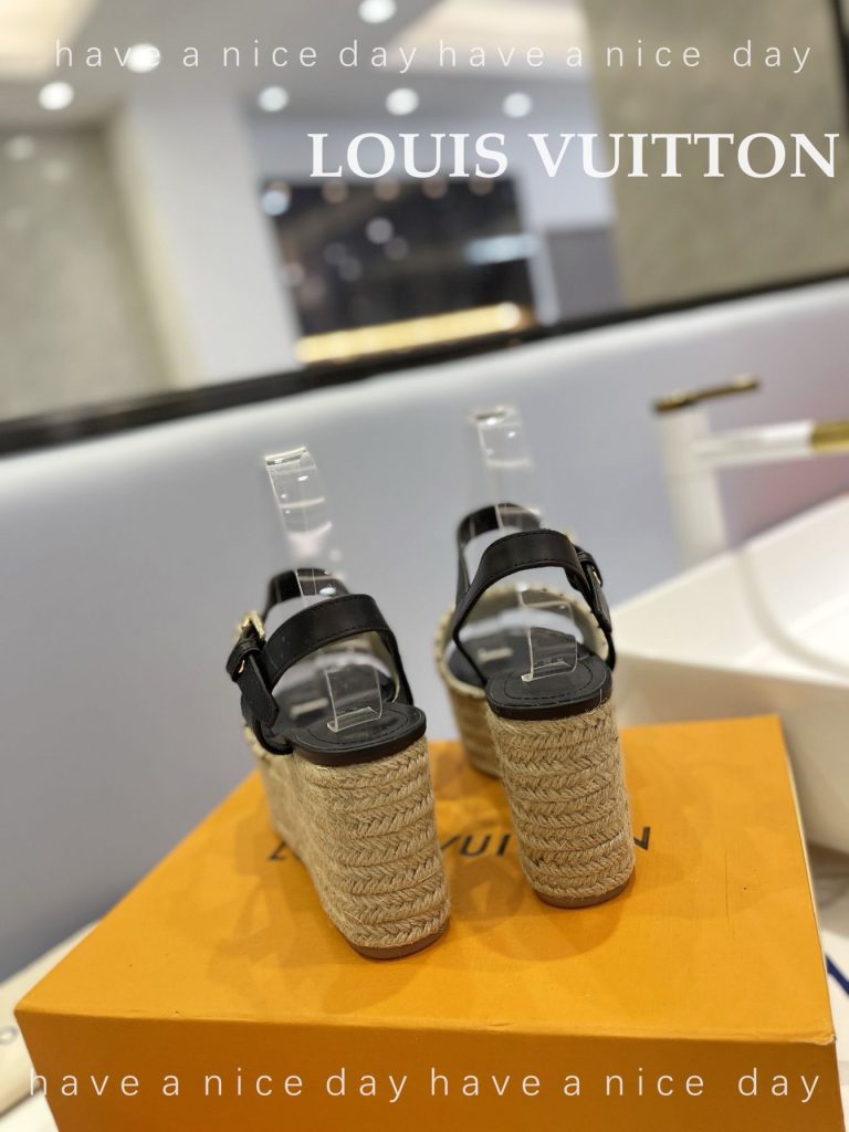 LouisVuitton　シエナサンダル　ルイヴィトン　ウェッジヒール　サンダル　ビーチサンダル　厚底スリッパ　モノグラム　レディース - 画像 8