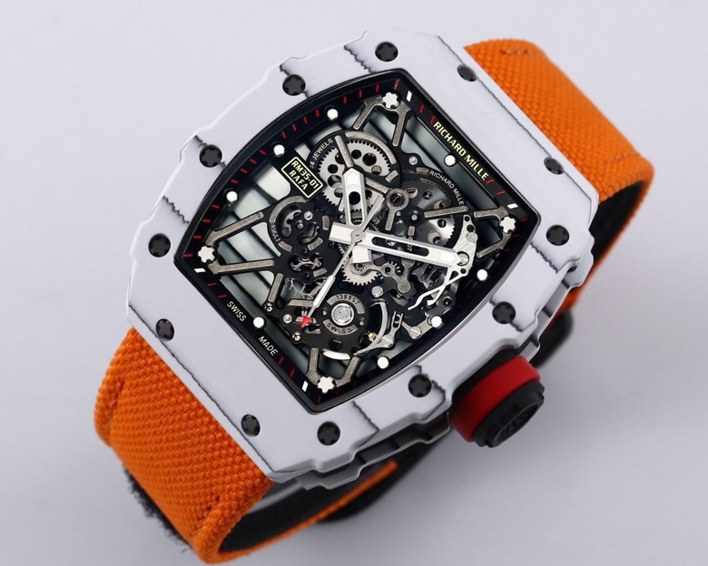 RICHARD MILLE リチャードミル 腕時計 メンズ 自動巻き メカニカル 42mm オレンジ - 画像 4