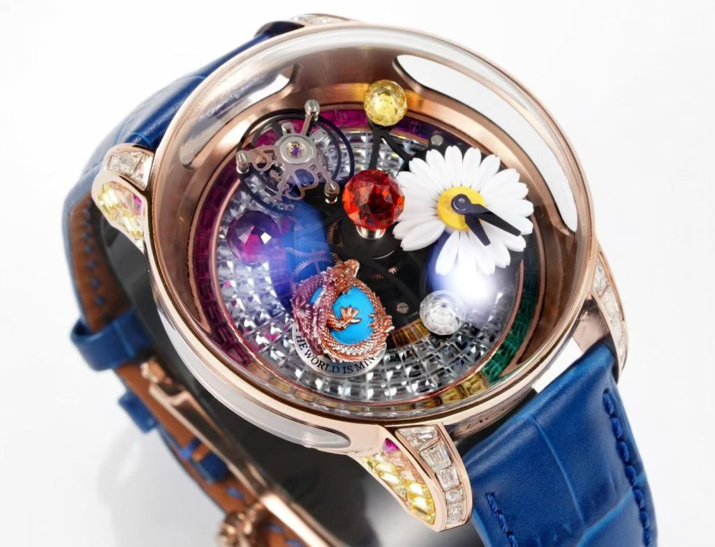 Jacob&Co ジェイコブ ウォッチ メンズ ダブルアクシアルトゥルビヨン ハイエンド 時計 ブルー - 画像 2