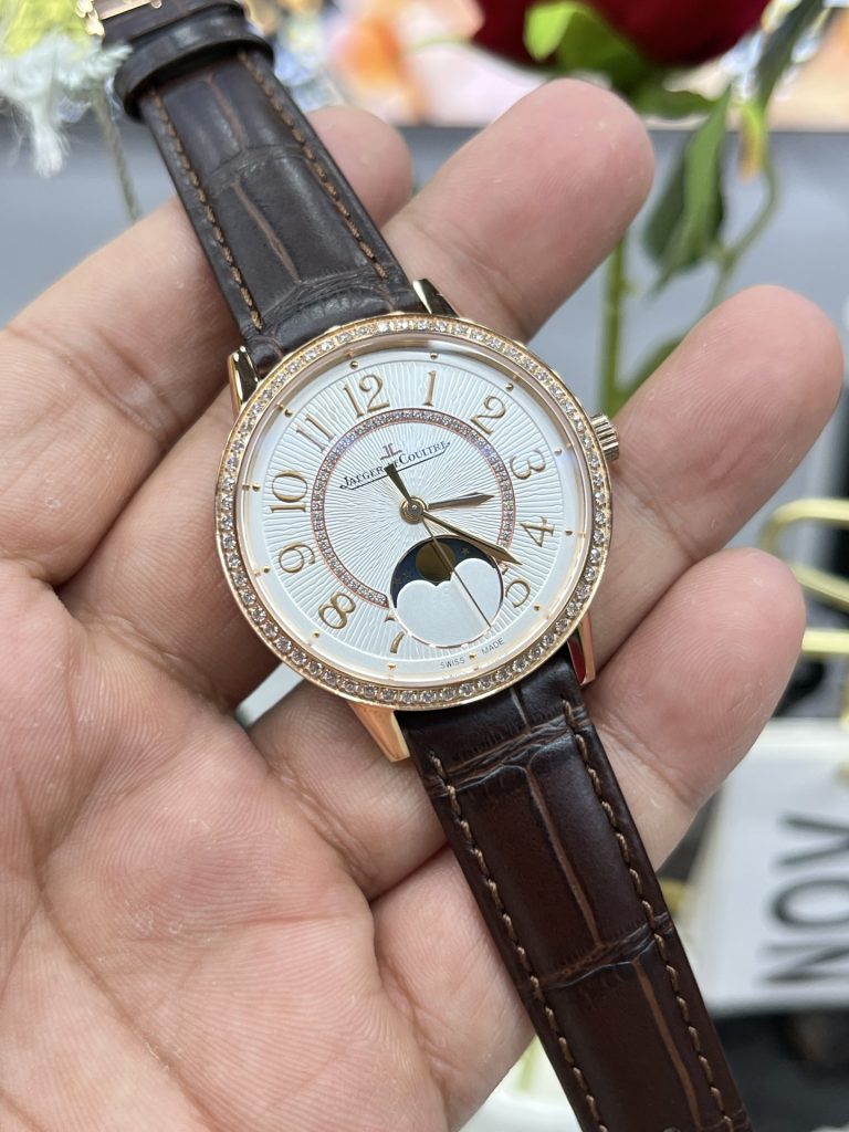 JAEGER-LECOULTRE ジャガー・ルクルト レディース 腕時計 月相表示 自動巻き 36mm ローズゴールド ブラック - 画像 3