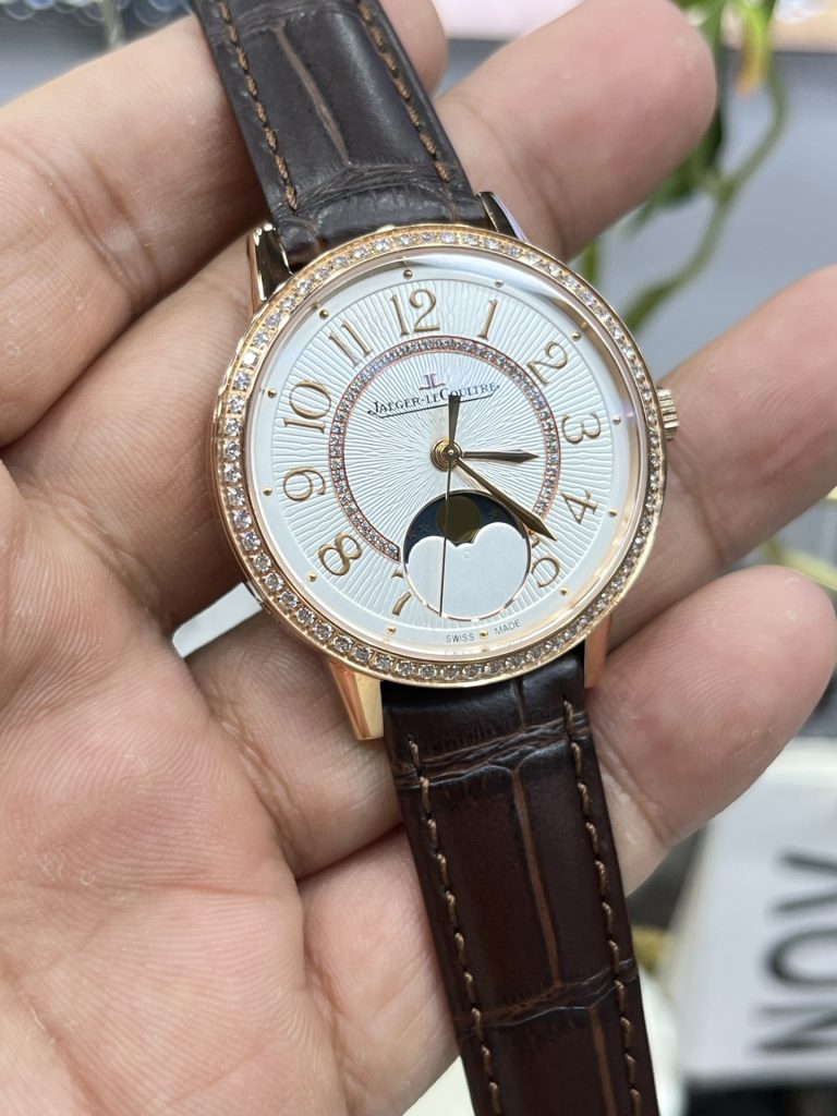 JAEGER-LECOULTRE ジャガー・ルクルト レディース 腕時計 月相表示 自動巻き 36mm ローズゴールド ブラック - 画像 4