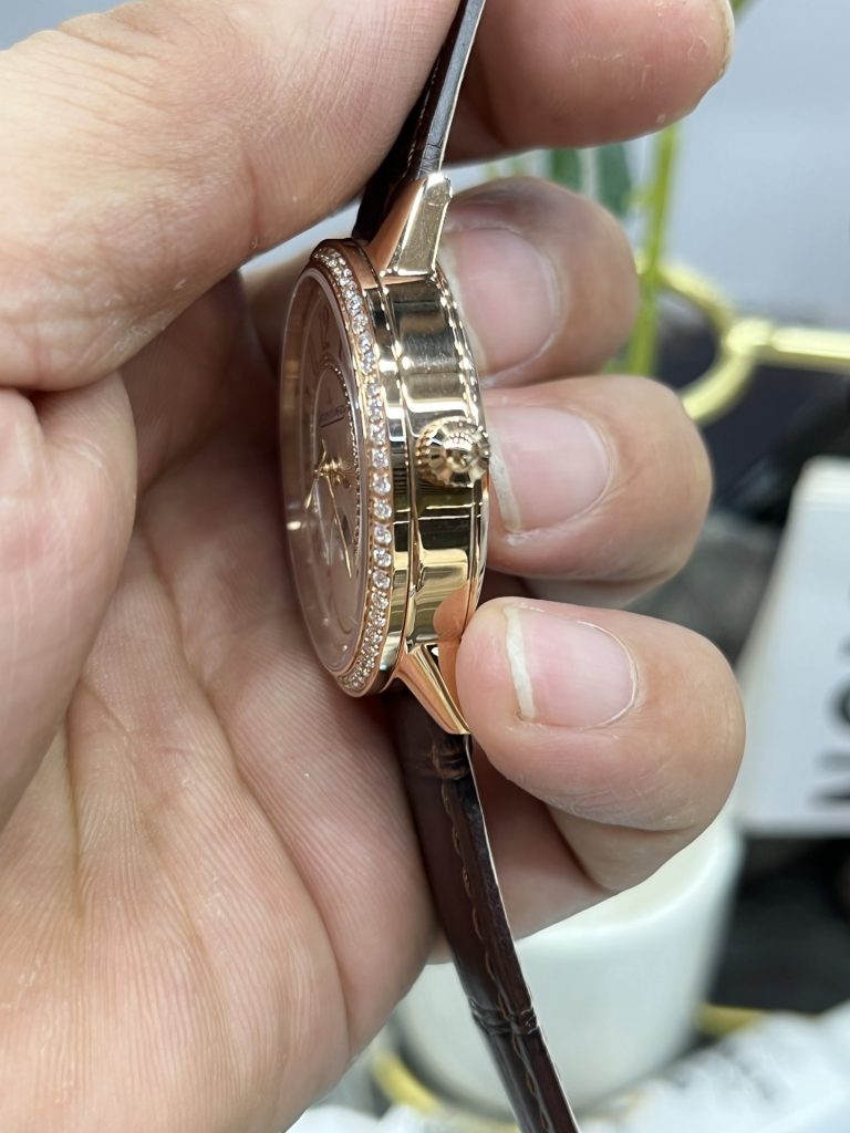 JAEGER-LECOULTRE ジャガー・ルクルト レディース 腕時計 月相表示 自動巻き 36mm ローズゴールド ブラック - 画像 6