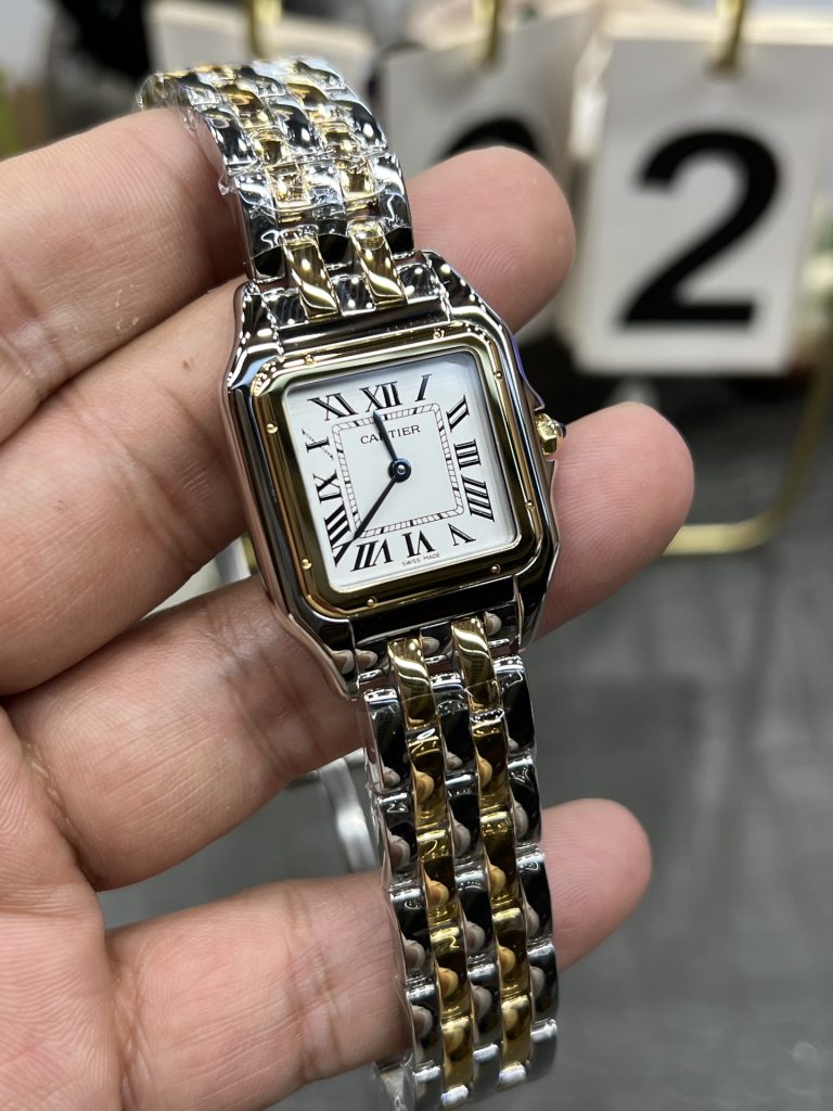 Cartier カルティエ パンテール 腕時計 レディース ロレックス風 ミニサイズ シルバー&ゴールド - 画像 3