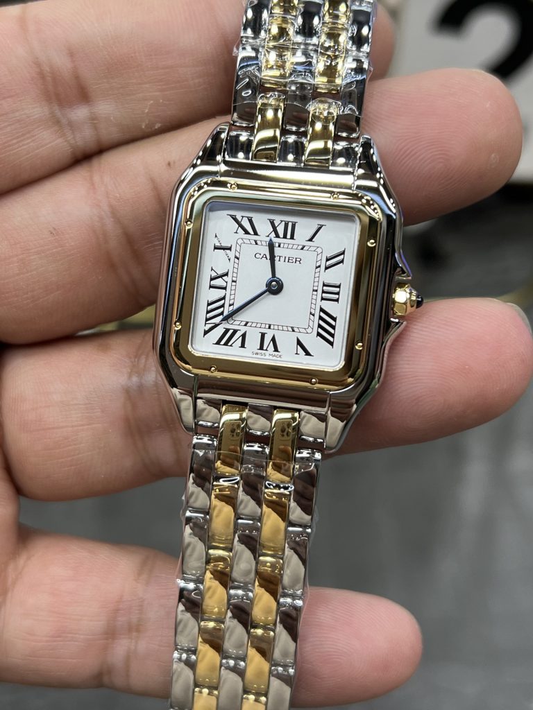 Cartier カルティエ パンテール 腕時計 レディース ロレックス風 ミニサイズ シルバー&ゴールド - 画像 4