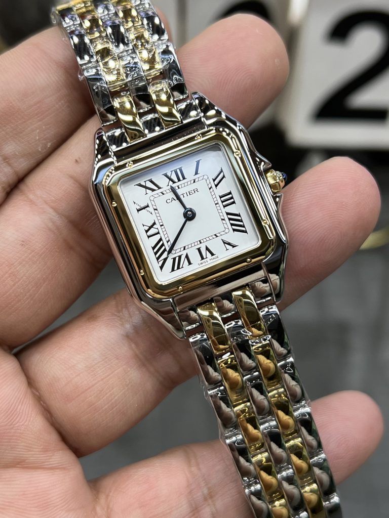 Cartier カルティエ パンテール 腕時計 レディース ロレックス風 ミニサイズ シルバー&ゴールド - 画像 5