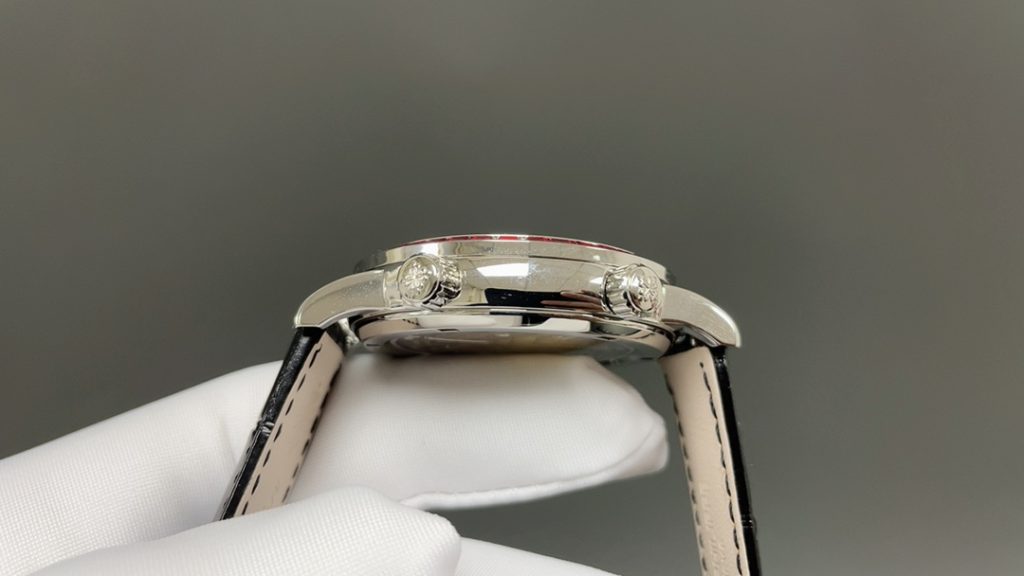 PATEK PHILIPPE パテックフィリップ 腕時計 メンズ 自動巻き 万年歴 真月相 レッド ブラック - 画像 4